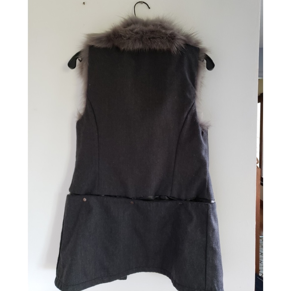 Pre-owned Reversible and Multiple Ways to Wear Fur & Leather Vest in XLNT Cond. - Picture 14 of 15